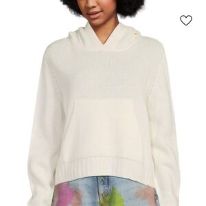 Virgin Wool-Blend Knit Hoodie